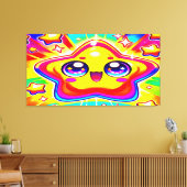 Radiant Starburst Joy Wall Art Canvas Afdruk (Insitu (Woonkamer))