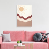 Radiant Sun Boho Art – Impression abstraite de la (Insitu(Salon))