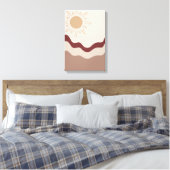 Radiant Sun Boho Art – Impression abstraite de la (Insitu(Chambre))