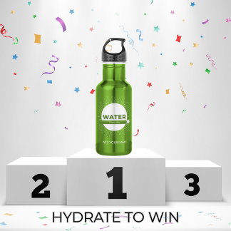 Radiant Sun Water Quote with Good Day Bar Waterfles