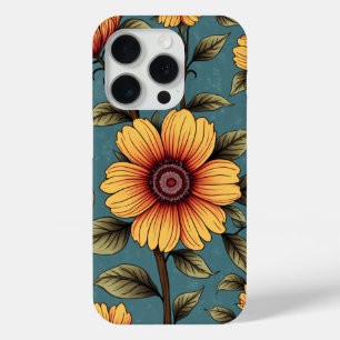 Radiant Sunflower Pattern Hoesje