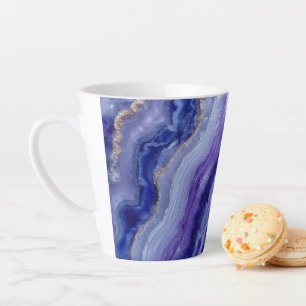 Radiant Tanzanite Faceted Latte Mok