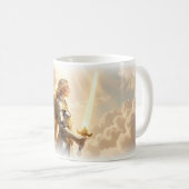 Radiant Winged Warrior of Golden Light Mug (Devant droit)