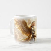 Radiant Winged Warrior of Golden Light Mug (Devant gauche)