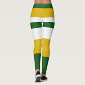 Radiant wit, geel, groen, gestreept leggings (Achterkant)