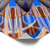 radiantsymmetrie van het hemelkompas poster (Hoek)