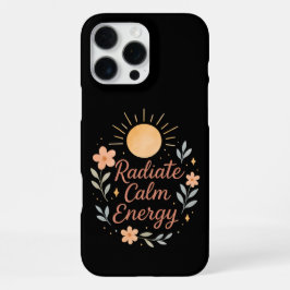 Radiate Calm Energy – Pastel Watercolor  iPhone 16 Pro Max Hoesje