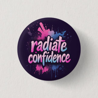 Radiate Confidence Pin | Self Love & Empowerment Ronde Button 3,2 Cm