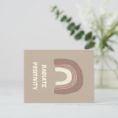 Radiate Positivity Briefkaart (Staand voorkant)