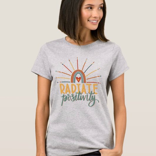 Radiate Positivity Heart Inspirivity T-shirt