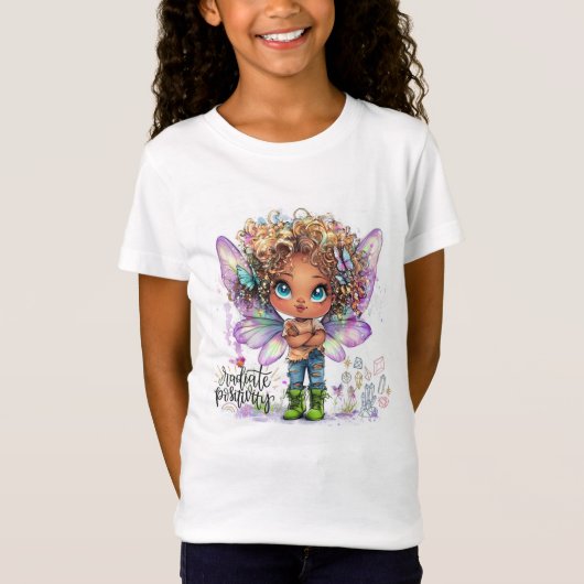 Radiate Positivity Lil Fairy Kinder T-shirt (Voorkant)