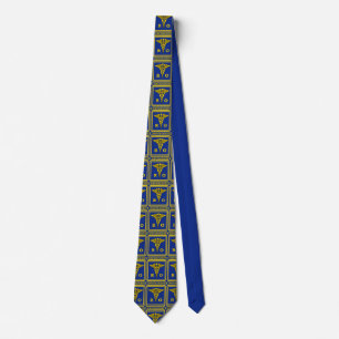 Radiatie Oncoloog Caduceus Shield Necktie Stropdas