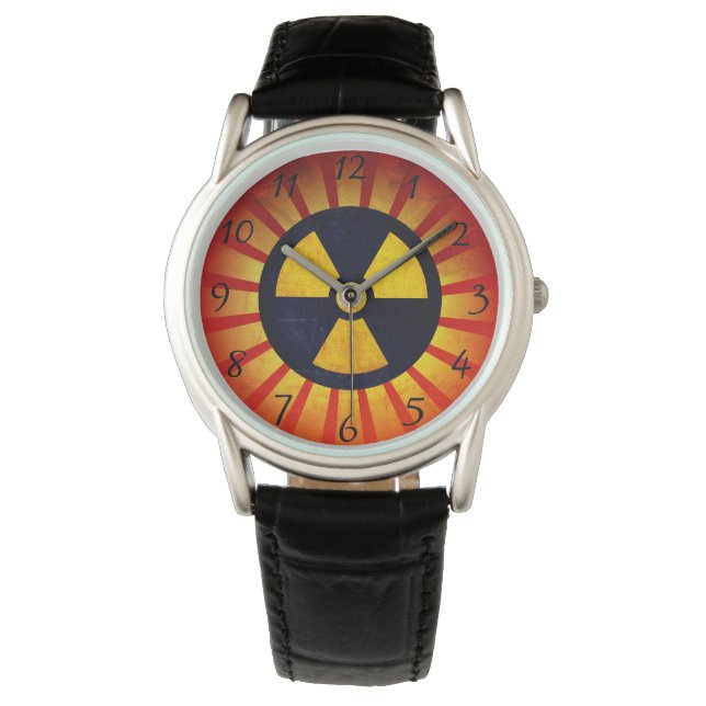 Radiatie-symbool Horloge (Voorkant)