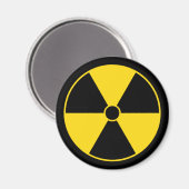 Radiatiesymbool Magnet Magneet (Voorkant / Achterkant)