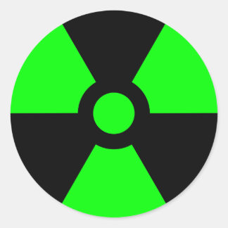 Radiatiesymbool sticker