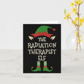 Radiation Therapeut Elf Familie Kerst Matching Kaart (Gele Bloem)