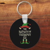 Radiation Therapist Elf Family Christmas Matching Sleutelhanger (Voorkant)