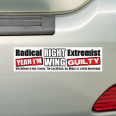 Radicaal rechts extremistisch bumpersticker (Op auto)