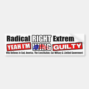 Radicaal rechts extremistisch bumpersticker