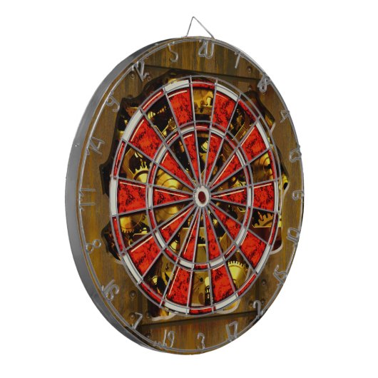 Radicaal Steampunk 3A Dart Board Dartbord (Voorkant Links)