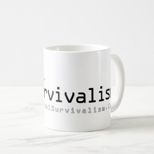 Radicaal Survivalisme Mok (Voorkant rechts)
