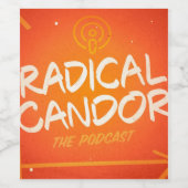 Radical Candor Podcast Étiquettes de vin (Étiquettes simples)