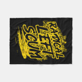 Radical Left S Funny Sarcastic Quote  Fleece Deken (Voorkant (Horizontaal))