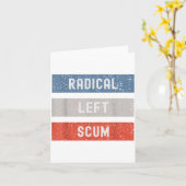 Radical Left S Funny Sarcastic Quote  Kaart (Gele Bloem)