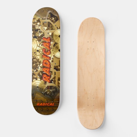 Radical Steampunk 3A Skateboard (Recto)