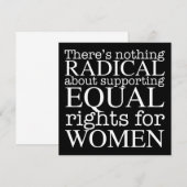 Radical Woman cite les droits des femmes Carte Fém (Devant / Derrière)