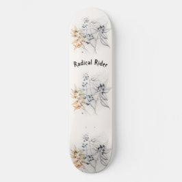 Radicale appelwijn, Abstracte bessen, minimalistis Skateboard