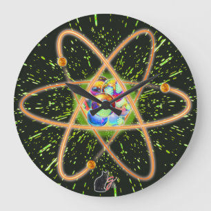 Radicale atoomstraling grote klok