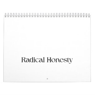 Radicale Eerlijkheid Minimalistische Bureaukaender Kalender