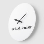 Radicale Eerlijkheid Minimalistische Wandklok Grote Klok (Hoek)