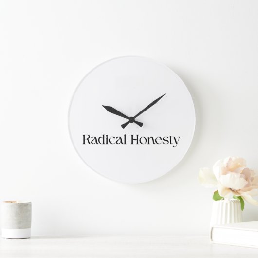 Radicale Eerlijkheid Minimalistische Wandklok Grote Klok (Huis)