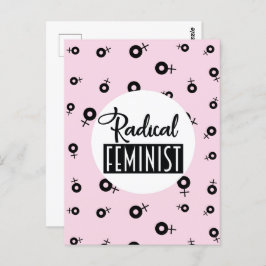 Radicale feministe briefkaart