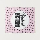 Radicale feministe wandkleed (Voorkant (horizontaal))