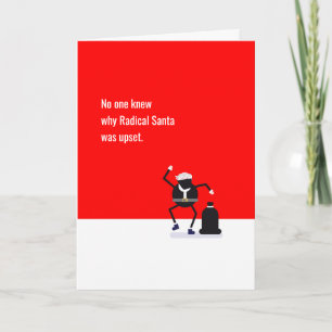 Radicale Kerstman Verzet Grappige memes AANGEPASTE Feestdagen Kaart