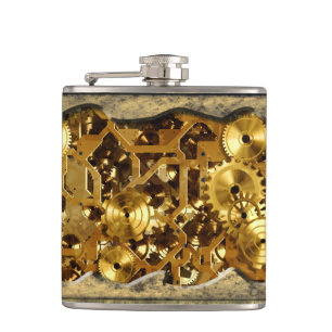 Radicale Steampunk 10 gewikkelde kolf Heupfles