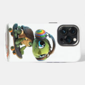 Radicale Turtle Skateboarder iPhone Case iPhone Hoesje (Achterkant horizontaal)