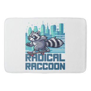 Radicale Wasbeer Stedelijke Skateboarder Badmat