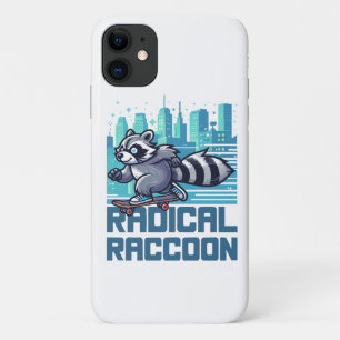 Radicale Wasbeer Stedelijke Skateboarder iPhone 11 Hoesje
