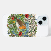 Radicalized by Basic Decency Aesthetic Art Bird Case-Mate iPhone Case (Achterkant (horizontaal))
