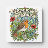 Radicalized by Basic Decency Aesthetic Art Bird Fotoplaat (Voorkant)