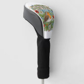 Radicalized by Basic Decency Aesthetic Art Bird Golfheadcover (Schuin)