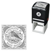 Radicalized by Basic Decency Bird Illustration  Zelfinktende Stempel (In situ)