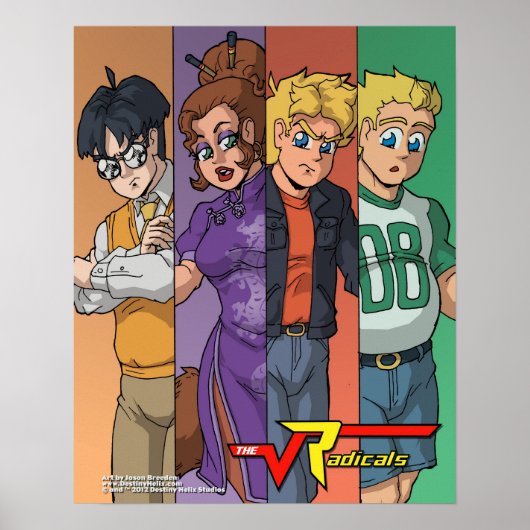 Radicals "Color Bars" 16x20 Main Cast Poster (Voorkant)