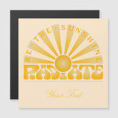 RADIEER ZONNEN Retro Gold + crème (Voorkant / Achterkant)