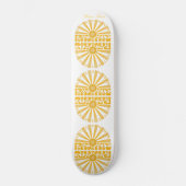 RADIEER ZonneRetro Gold 2-way  Skateboard (Voorkant)