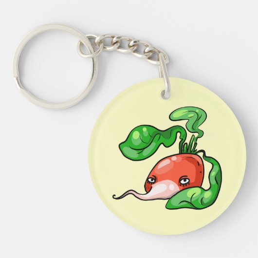 Radieschen radish sleutelhanger (Voorkant)